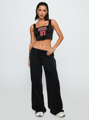 SDSU Jersey Corset Top Black