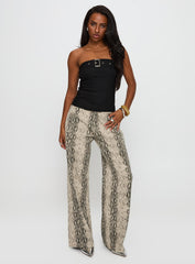 Serpentina Straight Leg Jeans Snake