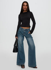 Laguardia Wide Leg Jeans Dark Blue Wash