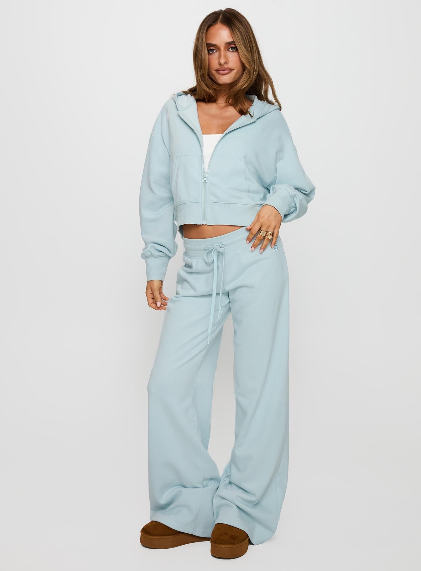 Revive Zip Through Hoodie Blue