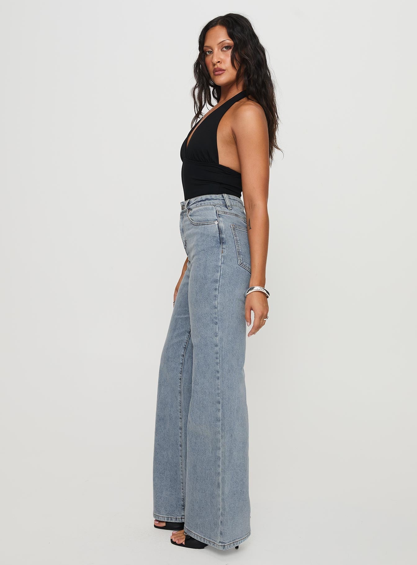 Thearlie High Flare Jean Light Wash