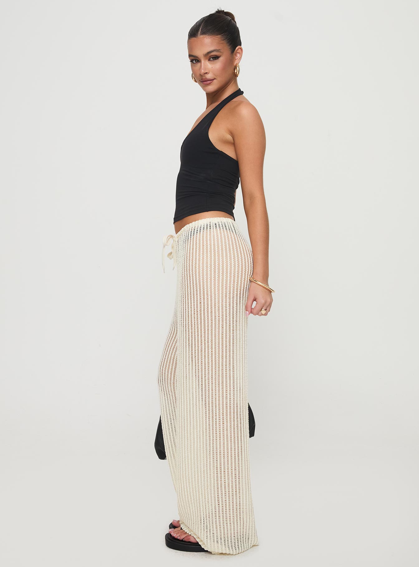 Darcie Knit Pants Beige
