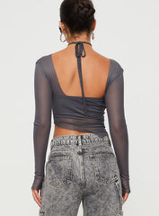 Marier Long Sleeve Top Slate