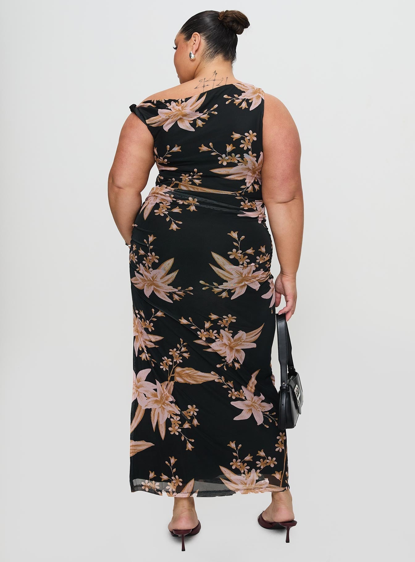 Goldrush Maxi Dress Black Floral