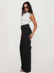 Goldie High Wide Jean True Black