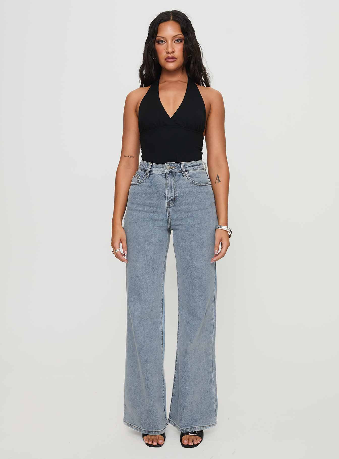 Thearlie High Flare Jean Light Wash