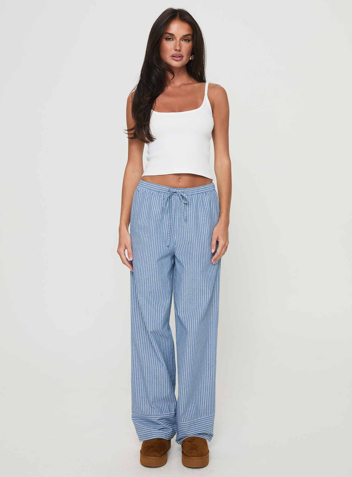 Veridian Pants Blue Stripe