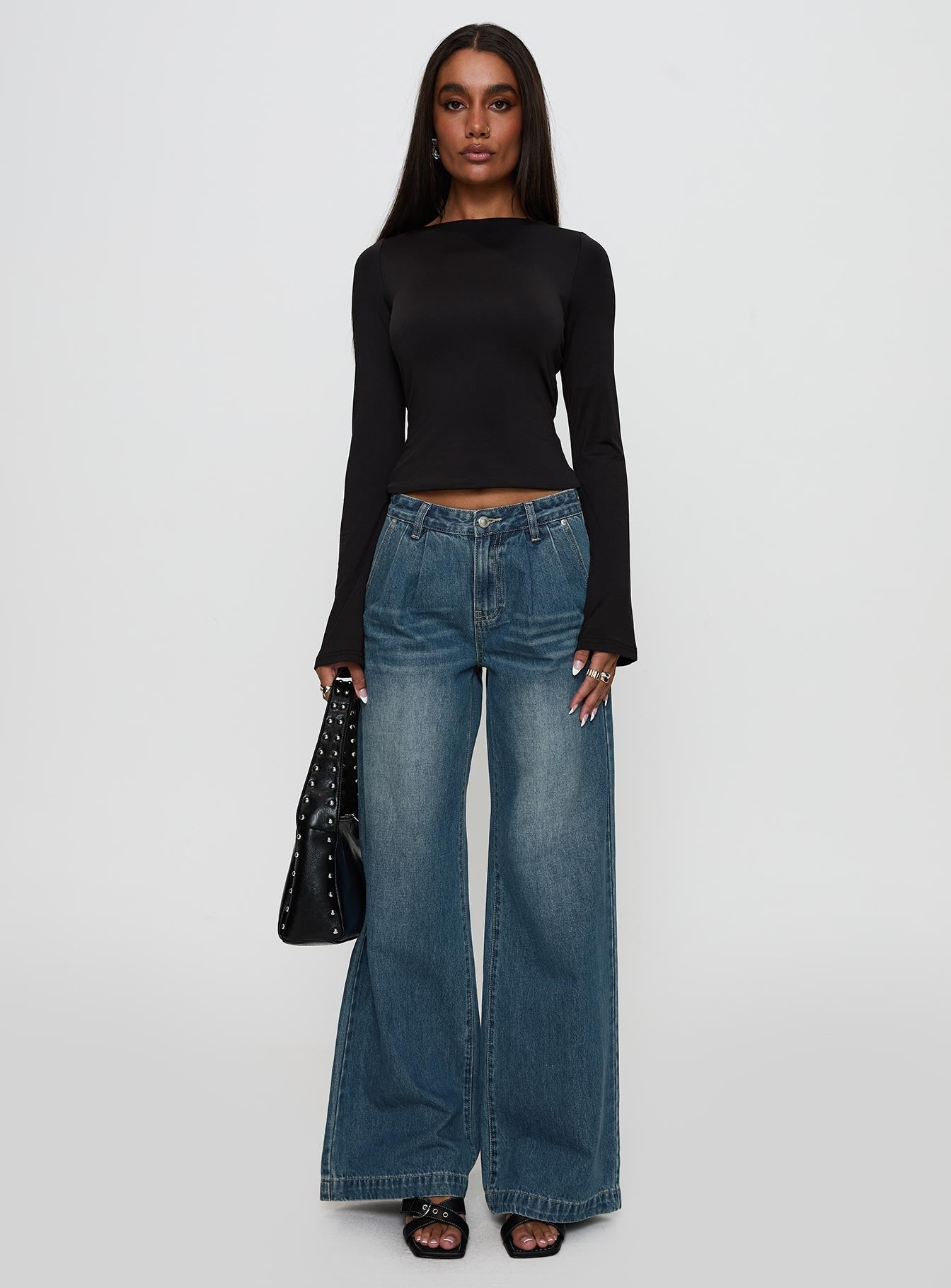 Laguardia Wide Leg Jeans Dark Blue Wash